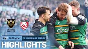 Northampton Saints v Gloucester - HIGHLIGHTS | Thrilling 12 Try Game | Gallagher Premiership 2022/23