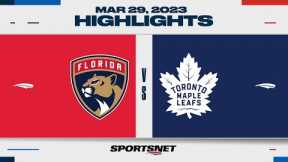 NHL Highlights | Panthers vs. Maple Leafs - March 29, 2023
