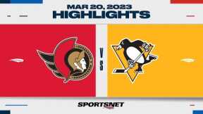 NHL Highlights | Senators vs. Penguins - March 20, 2023