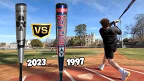BBCOR vs. GORILLA-BALL ERA | How hot is a 1997 Easton Reflex compared to a modern metal BBCOR Bat?