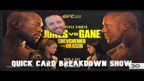 MikesMMAPicks Fight Morning Quick Card Breakdown Show. UFC 285: Jones vs Gane