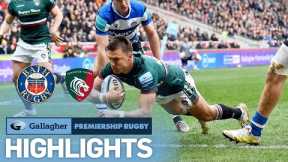 Bath v Leicester - HIGHLIGHTS | Hard Fought Victory | Premiership Cup 2021/22