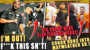 Bobby Green GETS MAD & WALKS OUT of media scrum! Sylvia EARNS KO win in Slap Fighting debut! Conor