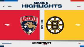 NHL Game 5 Highlights | Panthers vs. Bruins - April 26, 2023