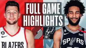 TRAIL BLAZERS at SPURS | FULL GAME HIGHLIGHTS | April 6, 2023