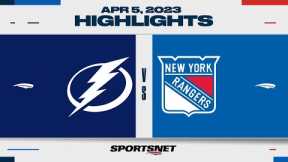 NHL Highlights | Lightning vs. Rangers - April 5, 2023