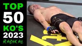 TOP 50 KNOCKOUTS of 2023 (MMA, Boxing, Muay Thai) - Part 1 🥊😱 The Best Fights of the Year 🔥 RADIKAL
