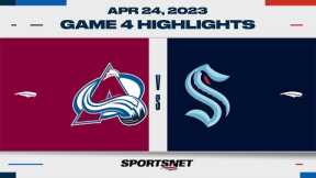 NHL Game 4 Highlights | Avalanche vs. Kraken - April 24, 2023