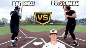 ADLEY vs. the BAT BROS | Who can hit a baseball harder?