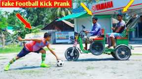Fake Football Kick Prank !! Football Scary Prank-Gone WRONG REACTION 2023 || So funny