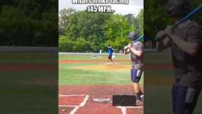 Would You Face 145MPH Pitches for $100? #shorts #baseball