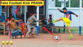 Fake Football Kick Prank in 2023 | So Funny Reaction 😂 | Update Viral Prank Video | ComicaL TV