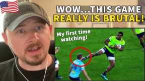 American Reacts to Rugby for the First Time - Brutal Rugby Red Cards