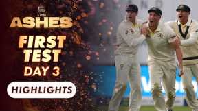 2023 Ashes 1st Test, Day 3 Highlights | Wide World of Sports