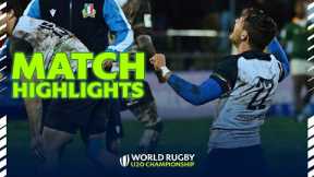 EPIC SHOWDOWN | South Africa v Italy Highlights | World Rugby U20 Championship