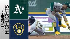A's vs. Brewers Game Highlights (6/11/23) | MLB Highlights