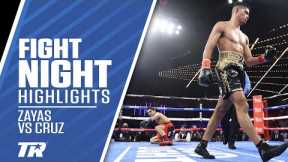 Xander Zayas Scores 1 Knockdown Cruises to Win over Cruz | FIGHT HIGHLIGHTS