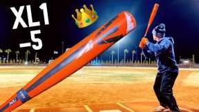 Hitting with the Orange 2015 Easton XL1 -5 USSSA Baseball Bat (our farthest home run ever!)