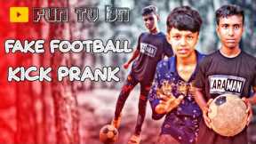 Fake Football Kick Prank | Prank Video 2023 |  So Funny Reaction 🤣 #prank #funnyvideo @FUNTVBN