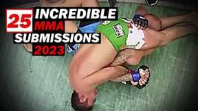 25 Most Incredible Submissions in MMA 2023 I HD