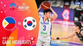 Philippines vs. South Korea highlights | 2023 FIBA Women's Asia Cup - July 1, 2023