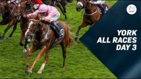 York Ebor Festival: All Race Replays From Day Three Including Live In The Dream's Nunthorpe Stakes
