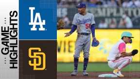 Dodgers vs. Padres Game Highlights (8/4/23) | MLB Highlights