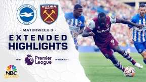 Brighton v. West Ham United | PREMIER LEAGUE HIGHLIGHTS | 8/26/2023 | NBC Sports