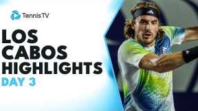 Tsitsipas Takes On Isner; Norrie, Paul & Kovacevic Feature | Los Cabos Highlights Day 3