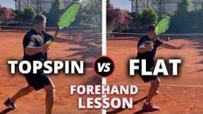 Topspin Forehand vs Flat Forehand - How To Master Both Tennis Forehands