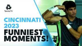 Tsitsipas Bee Incident; Djokovic With Fans & Alcaraz Bowling | Cincinnati Funniest Moments 2023!