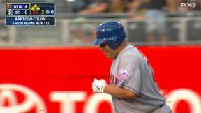 HE'S DONE THE IMPOSSIBLE!! Bartolo Colon launches a blast for first career homer vs. Padres