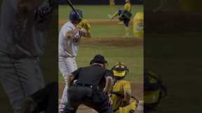 This is the trickiest Banana Ball at bat | Savannah Bananas #bananaball #shorts #trick #baseball#fun