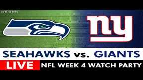 Seahawks vs. Giants Live Streaming Scoreboard, Free Play-By-Play, Highlights, Boxscore | NFL Week 4