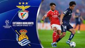 Benfica vs. Real Sociedad: Extended Highlights | UCL Groups Stage MD 3 | CBS Sports Golazo