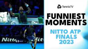 Tweener Fails, Djokovic Conducts the Crowd & Much More! | Funniest Moments Nitto ATP Finals 2023
