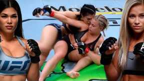 MMA fight Rachael Ostovich vs Paige VanZant - The greatest female MMA fight of the year in the UFC