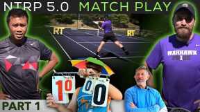 TOXIC Tennis Troll vs D1 - NTRP 5.0 Match Play (Part 1)