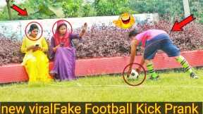 Viral fake football kick prank 2022!!Football scary Prank gone wrong reaction!!Crazy fun Prank