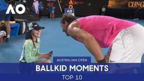 Top 10 Ballkid Moments Ever! | Australian Open