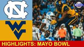 North Carolina vs West Virginia Highlights | 2023 Mayo Bowl | College Football Highlights