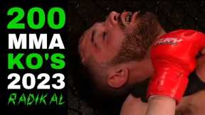200 BRUTAL MMA KNOCKOUTS of 2023 😱 The Best KOs of the Year 🥊 RADIKAL Videos 🔥