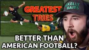 AMERICAN Reacts to The GREATEST Rugby Tries EVER!! *INSANE*