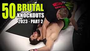 50 Most Brutal Knockouts Ever in MMA 2023 ! Part 2
