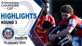Bath Rugby vs Racing 92 | Half-time Highlights Round 3 | Investec Champions Cup 2023/24