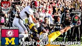 Rose Bowl HALFTIME HIGHLIGHTS: Alabama Crimson Tide vs. Michigan Wolverines | ESPN College Football