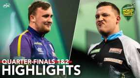 THE GREATEST COMEBACK?! Quarter-Finals 1&2 Highlights - 2023/24 Paddy Power World Darts Championship