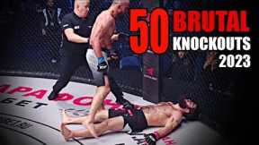 50 Most Brutal Knockouts Ever in MMA 2023 !