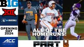 Opening Day Homeruns | 2024 College Baseball Highlights | Part 2