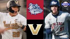Gonzaga vs #6 Vanderbilt Highlights (Game 2, Great Game!) | 2024 College Baseball Highlights